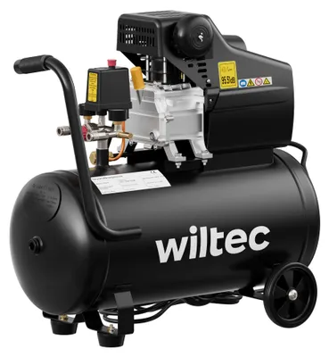 Produktbild von Wiltec Druckluftkompressor mit 50L Kessel, 1500W Druckluftkessel mit 2 PS 212l/min Werkstattkompressor Luftdruckkompressor, mobiler Kompressor