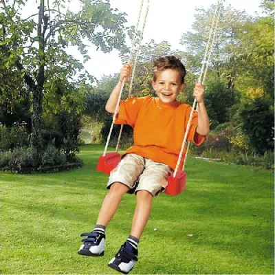 Image de Simba Brettschaukel rouge Planche de balançoire Balançoire pour enfants Siège de balançoire