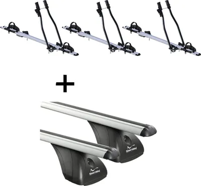 Immagine prodotto di 3x portabici SAGITTAR + portapacchi VDP compatibile con Fiat Doblò I 3-5 porte 2000-2010