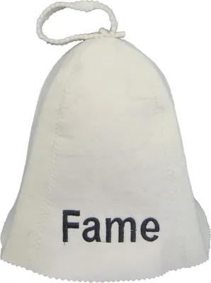 Produktbild von Saunahut mit " FAME " Stickerei, aus Filz (Filzkappe, Saunamütze) 100%Filz Profi