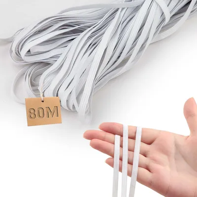 Obrázok produktu pre 80 metrov gumeného pásu na oblečenie a DIY projekty