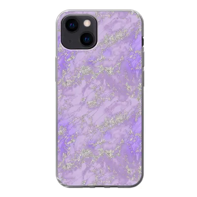 Produktbild von MuchoWow® Handyhülle Schutzhülle Hülle für iPhone 13 mini Marmor - Lila - Muster Silikon Softcase Handy Hülle - Softcase