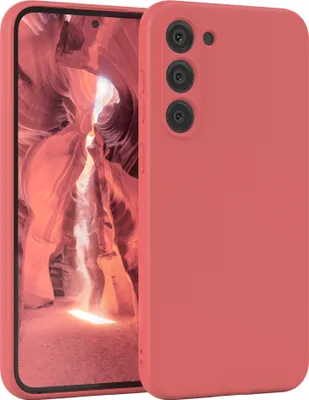 Produktbild von EAZY CASE - TPU Hülle für Samsung Galaxy S23 Plus, TPU Case stoßfeste Handyhülle, weiches Cover mit Kameraschutz, Silikonhülle in Rot