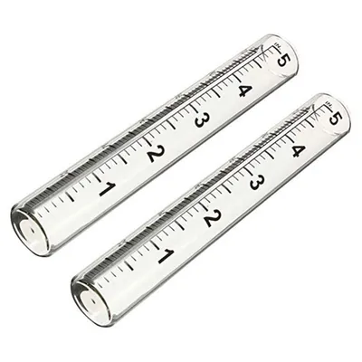 Produktbild von 2 Stück 5-Zoll-Regenmesser-Glasersatzrohre für den Garten