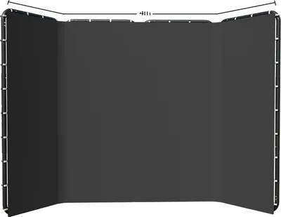 Immagine prodotto di Telaio di supporto per sfondi, regolabile in altezza, sfondi in tela verde, 240x400cm nero
