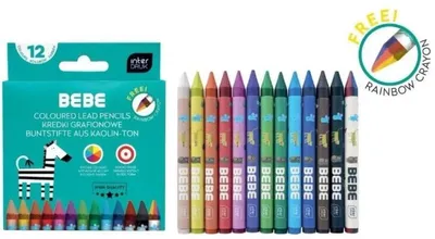 Produktbild von Graphitstifte, 12 Farben + 1, Bebe Kids – INTERDRUK