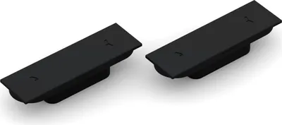 Produktbild von Türmagnet Magnotica Pro SE, 73 x 22 mm, Abdeckkappe rechteckig, Zamak schwarz