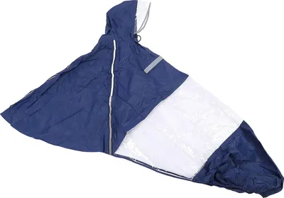 Produktbild von Reflektierender Regenponcho aus Nylon, winddicht, regenfest, leicht, mit Kapuze mit Kordelzug