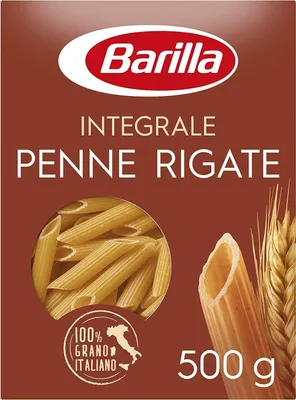 Produktbild von 10x Barilla Penne Rigate Integrali Vollkornnudeln Vollkorn Pasta 100% Italienisch 500g