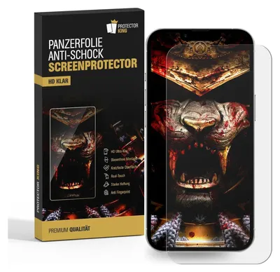 Produktbild von 4x Panzerfolie für iPhone 16e Anti-Shock HD klar Displayschutz Schutzfolie Screen-Protector, Anti Stoß, Anti-Kratz, Anti-Schmutz