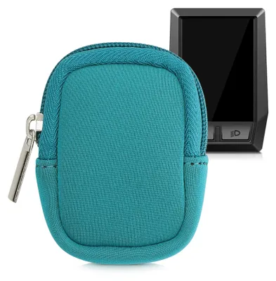 Produktbild von kwmobile Tasche kompatibel mit Bosch Kiox / Kiox 300 - E-Bike Computer Neopren Hülle - Schutztasche Petrol