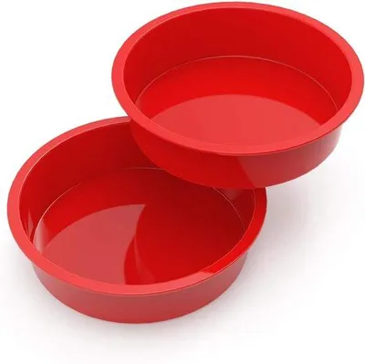 Obrázek produktu pro Kulaté silikonové formy na pečení, 20 cm, 2 ks, na dorty a dezerty