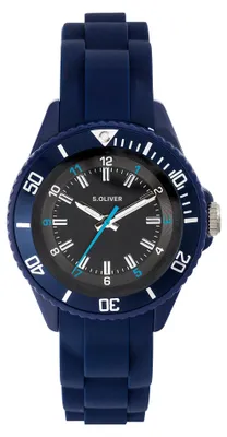 Produktbild von s.Oliver Uhr Kinder-Armbanduhr Silikon Kids Jungen Silikon SO-3638-PQ