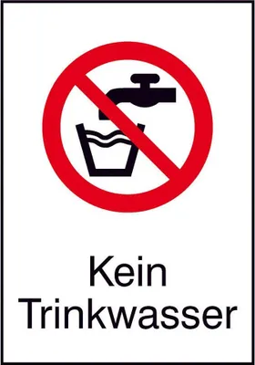Image de SafetyMarking® Verbotsschild   - Kein Trinkwasser