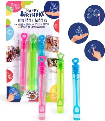 Produktbild von Trendhaus Birthday Fun Seifenblasen Touchable 3er Set 4 ml