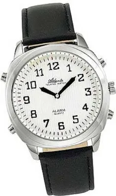 Produktbild von Atlanta  Sprechende Armbanduhr Quartz, mit Weckfunktion, Repetition, optionales Stundensignal; 8908-19