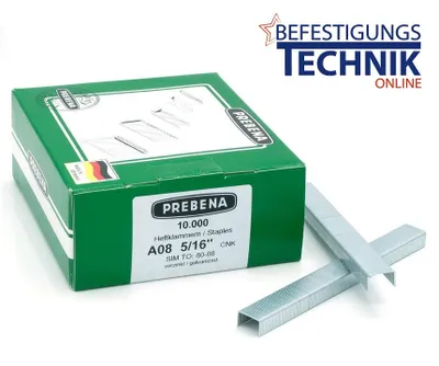 Produktbild von Prebena Klammern A08CNK A 80/08mm verzinkt für 1XR-A16 1GP-A16 KL-01 10M