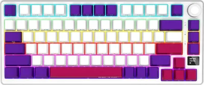 Image de Lorgar LORGAR KBP7075W, Wireless 75% Mechanical Gaming Keyboard Pro, White, EN layout