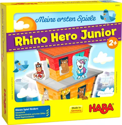 Produktbild von HABA My Very First Games – Rhino Hero Junior, Brettspiel, Familie, 2 Jahr(e), Familienspiel