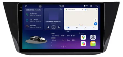 Obrázok produktu pre 2K OLED displej, Android Radio pre VW Tiguan 2016–2020, CarPlay, aktualizácia, navigácia, Bluetooth, ovládanie na volante, GPS, 6+128 GB