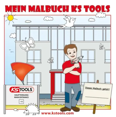Produktbild von KS Tools Werkzeuge-Malbuch für Kinder