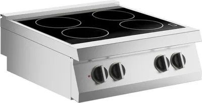 Obrázok produktu pre Elektrický sklokeramický sporák KBS 4x 2,5 kW, stolový spotrebič 800 x 730 x 320 mm, 400 voltov