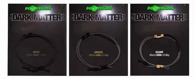 Produktbild von Korda Dark Matter Leader QC Swivel 30lb 30cm -  Karpfenvorfach, Farbe:Gravel