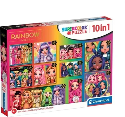 Obrázek produktu pro Duhové vysoké puzzle 18+30+48+60dílků