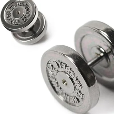 Produktbild von Fake Plug Piercing Ohrstecker Hantel Gewicht