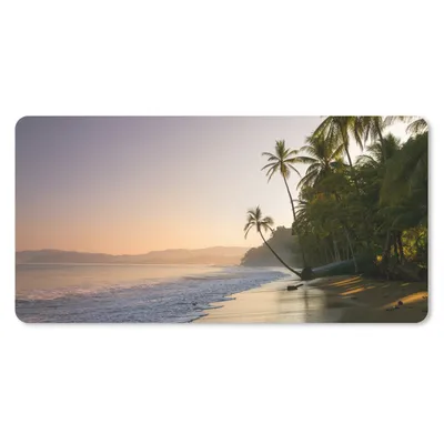 Produktbild von MuchoWow® Schreibtischunterlage Strand - Meer - Palme 80x40 cm - XXL Mauspad - Gaming Mauspad