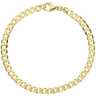 Produktbild von 4,6mm Panzerarmband Armband Armschmuck aus 333 Gold Gelbgold 21cm