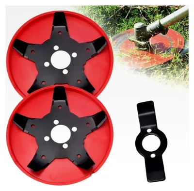 Produktbild von Unkrautbürste für Rasentrimmer, Profi Unkrautbürste für Freischneider, Unkrautentferner, Gartenwerkzeug für die Unkrautentfernung, Wildkrautbürste für Motorsense (2 Stück)