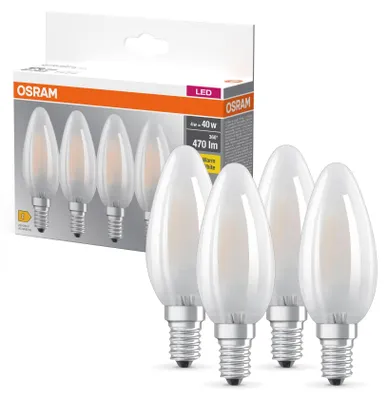Produktbild von Osram LED BASE B40, Vorteilspack mit 4 Leuchtmittel, ersetzt herkömmliche 40W Gl