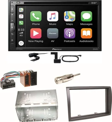 Produktbild von Pioneer AVH-Z5200DAB Android Auto Carplay Einbauset für Fiat Ducato Boxer Jumper