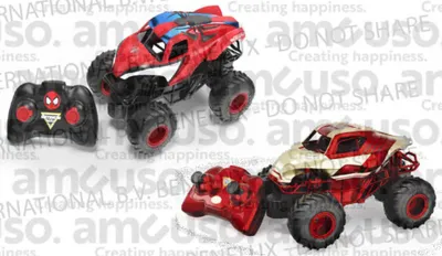 Immagine prodotto di van der Meulen Monster Jam RC Marvel Iron Man e Spider-Man 2-pack 1:24