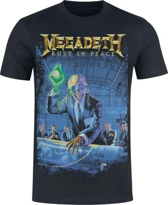 Produktbild von Megadeth T-Shirt Herren Rust in peace - Heavyweight schwarz 5XL