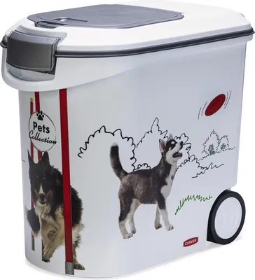 Produktbild von Curver Pets Collection - Futtercontainer Hund - Weiß - 35L - 12kg