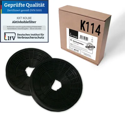 Image de K114 Filtre à charbon actif Filtre à charbon adapté à la hotte sous plan UBH600E