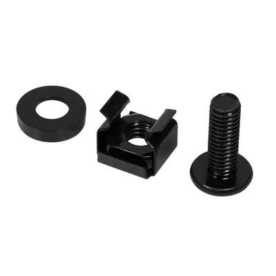 Image de Logilink AC113 LogiLink Befestigungssatz M6, schwarz, 20 Stück