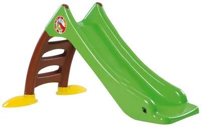 Productafbeelding van 2-in-1 kinder glijbaan, waterglijbaan, vrijstaand model, glijlengte 120 cm, groen, bruin