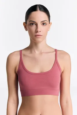 Produktbild von Nachhaltiges Bustier aus Biobaumwolle mit sportlicher Passform und breitem, elastischem Bündchen