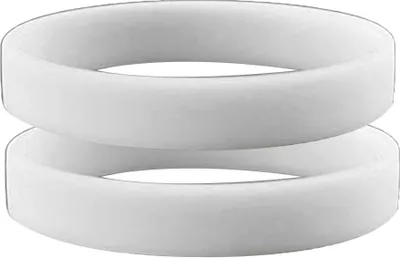 Produktbild von 2 Stück Herren Damen Silikon-Armbänder, einfarbig, Sport-Armband, Armreif, Geschenk-Weiß