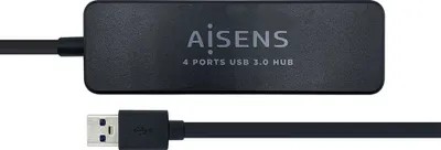 Productafbeelding van AISENS A106-0399, USB 3.2 Gen 1 (3.1 Gen 1) Type-A, USB 3.2 Gen 1 (3.1 Gen 1) Type-A, 5000 Mbit/s, Zwart, 0,3 m, RoHS, CE