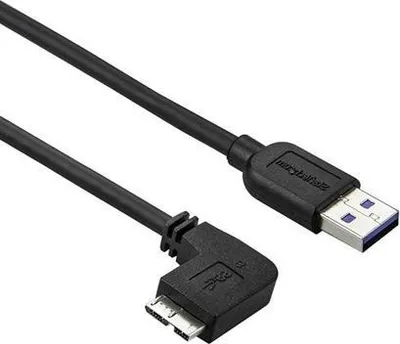 Image de Câble USB vers micro-USB Startech USB3AU2MLS Noir
