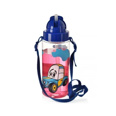 Produktbild von Praktische Flasche mit Strohhalm und Dichtungsring für alle Getränke