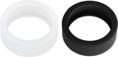 Zdjęcie produktu dla 2 sztuki silikonowego etui na smart ring, cienkie, lekkie, przyjazne dla skóry, elastyczne etui silikonowe w kolorze czarnym i białym, rozmiar S dla rozmiarów 6, 7, 8, 9, 10.