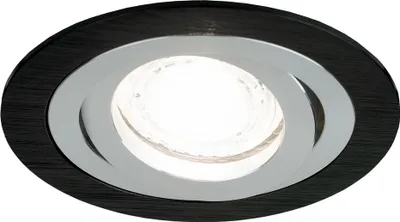 Produktbild von Deckenstrahler Einbaustrahler CERI 1 OV SILVER rund Schwarzschnitt EDO777141 EDO