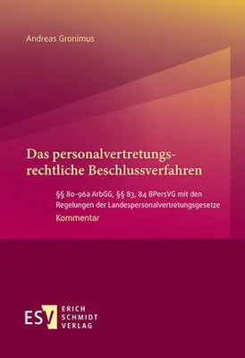 Obrázok produktu pre Das personalvertretungsrechtliche Beschlussverfahren