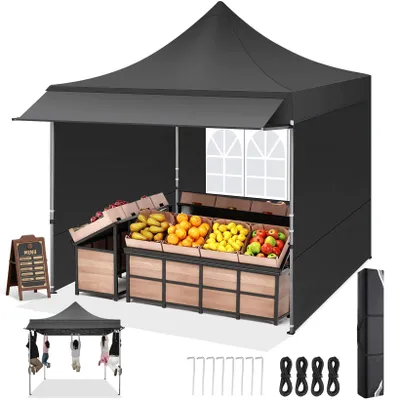 Immagine prodotto di Tenda per feste - Tenda pop-up - Gazebo da giardino - Tenda da esterno - 3x3 metri - Tessuto Oxford resistente all'acqua