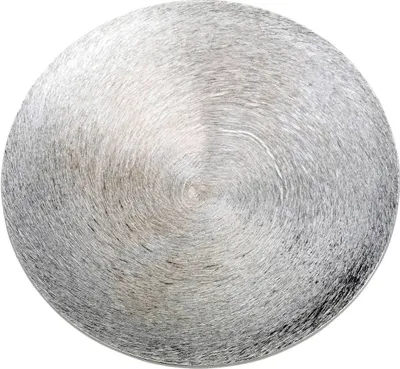 Produktbild von Aluminium Kerzenteller Rund Ø14cm Kerzenhalter Silber Schieferoptik Kerzenhalter